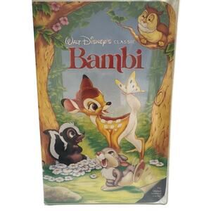 Walt Disney Classics VHS Movie Bambi, Rare, Black Diamond, 69 Minutes,1997